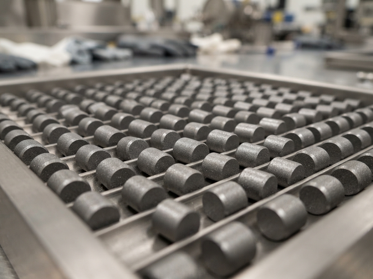 Pastilles de combustible nucléaire en uranium enrichi